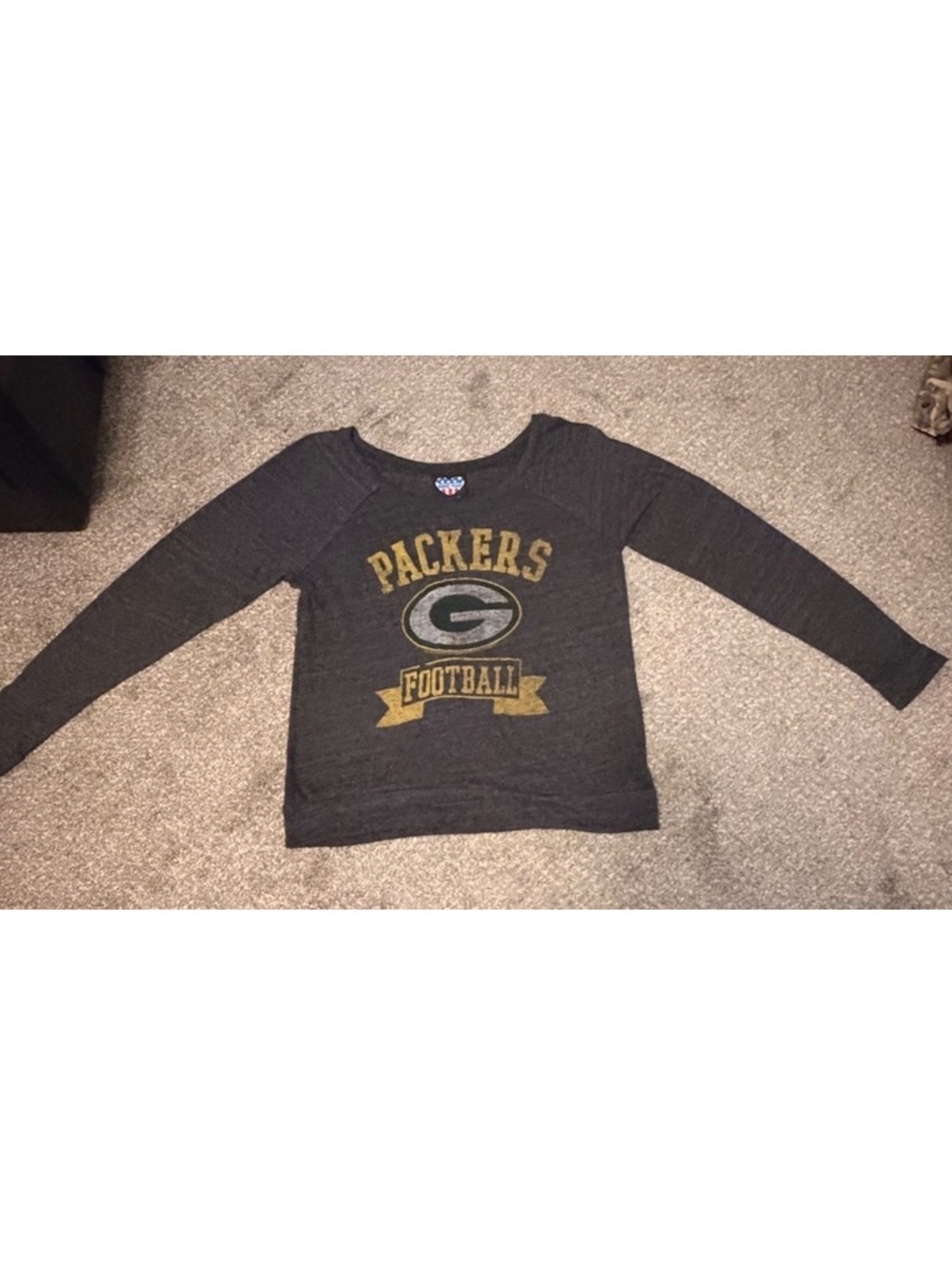 Junk Food Green Bay Packers Football Long Sleeve Shirt Womens Large